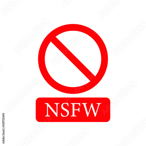 Free Download NSFW icon design isolated on white background - GFXLoad