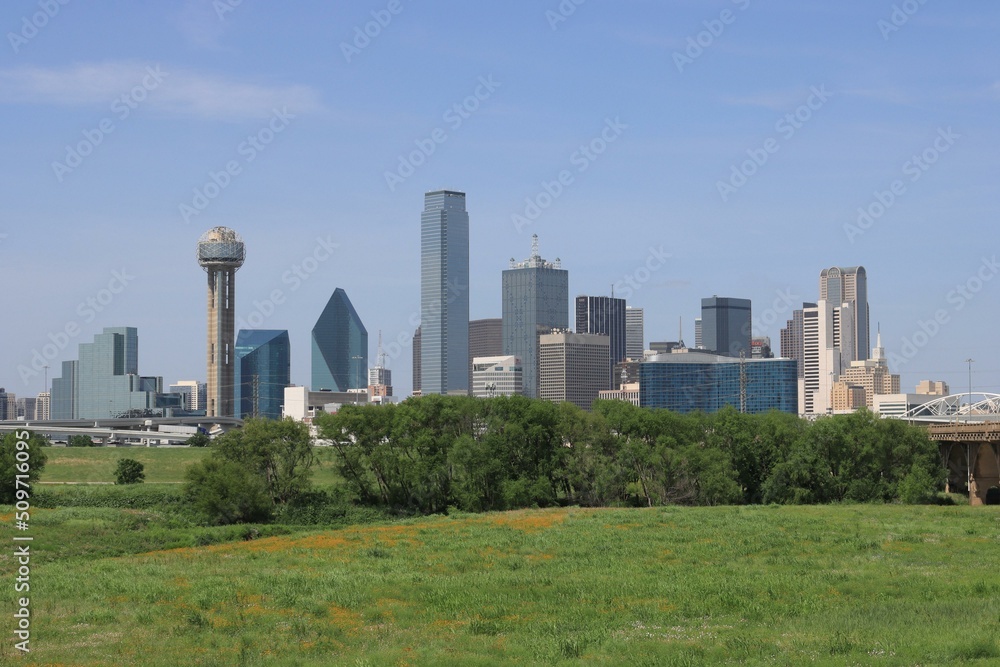 View of Downtown Dallas, Texas USA