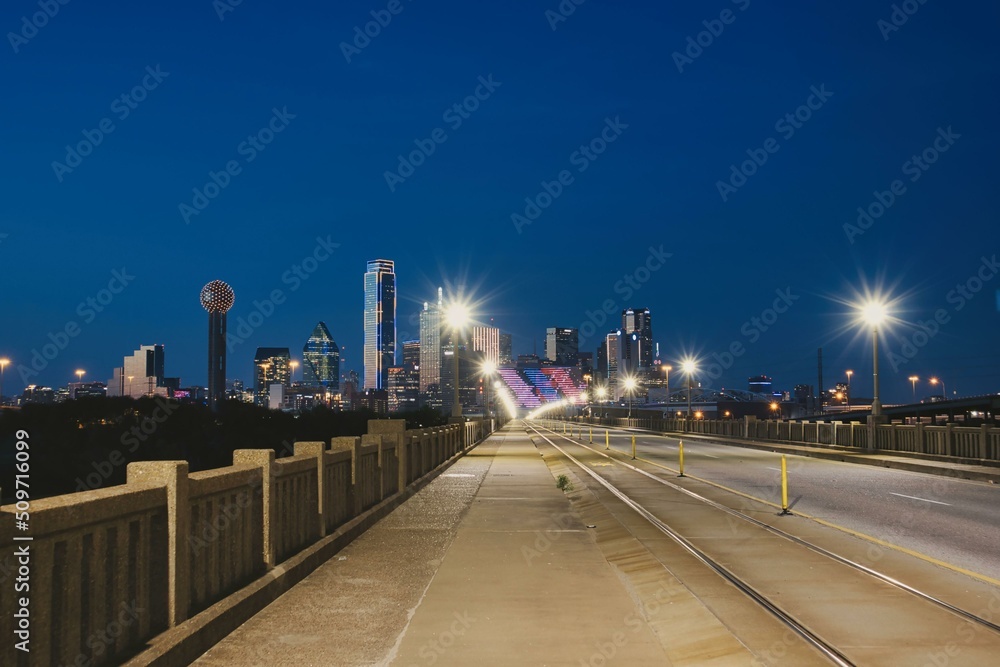 Night view of downtown Dallas, Texas