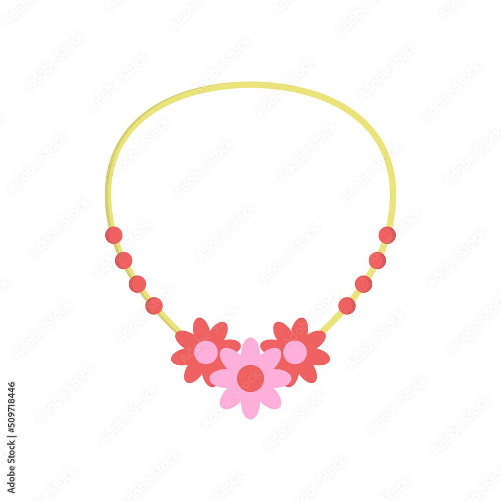 Obraz premium flower necklace icon design template vector illustration