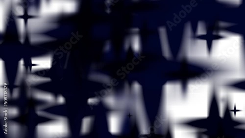 Wallpaper Mural abstract black stars animated on white background Torontodigital.ca