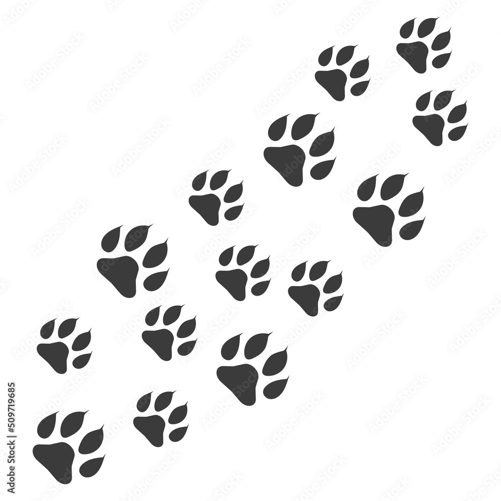 Fototapeta premium Paw Logo design vector illustration design template