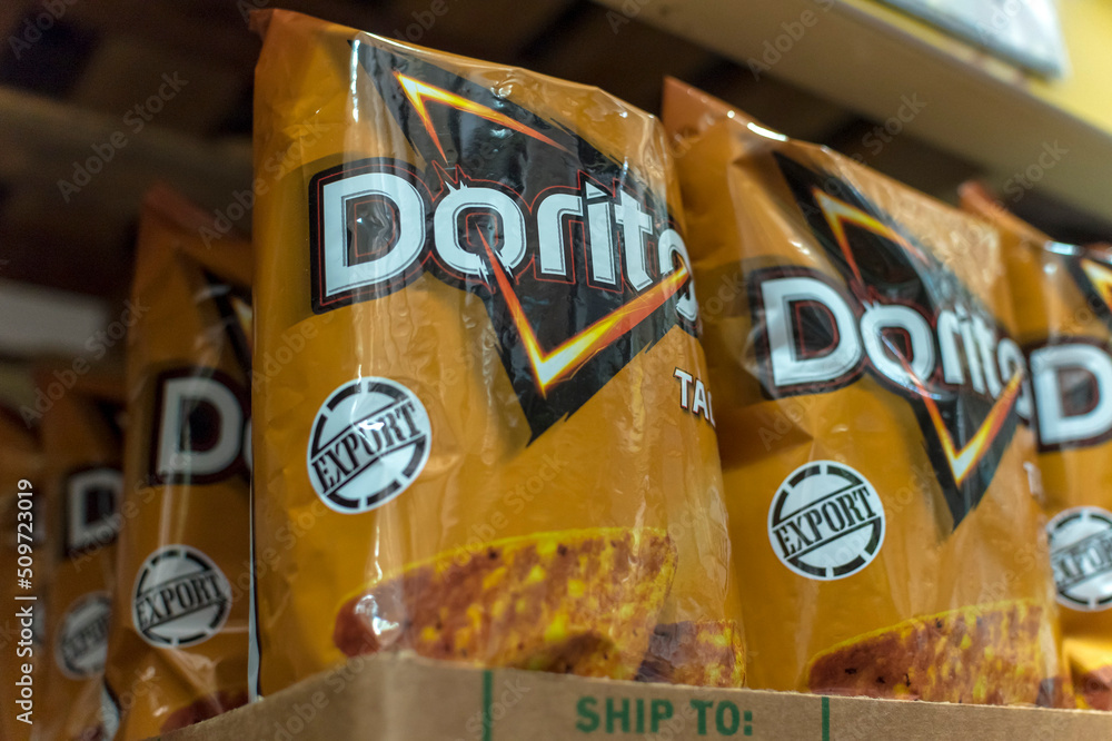 Philippines May 2022 Doritos Taco flavored tortilla chips Stock Photo Adobe Stock