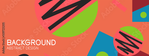 Abstract background with blocks, lines, geometric shapes. Techno or business concept for wallpaper, banner, background, landing page