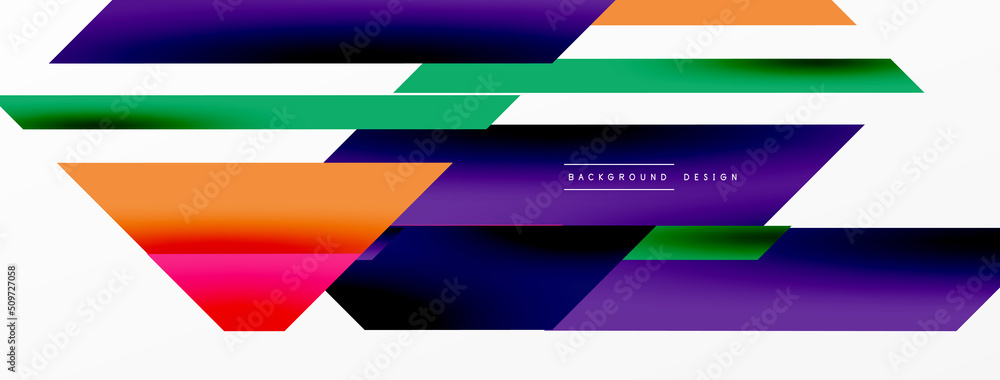 Minimal geometric abstract background. Dynamic 3d lines composition. Trendy techno business template for wallpaper, banner, background or landing Minimal geometric abstract background. Dynamic 3d lines composition. Trendy techno business template for wallpaper, banner, background or landing