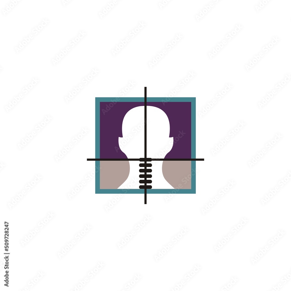 people silhouette logo with target logo vector eco art concept idea template people silhouette logo with target logo vector eco art concept idea template