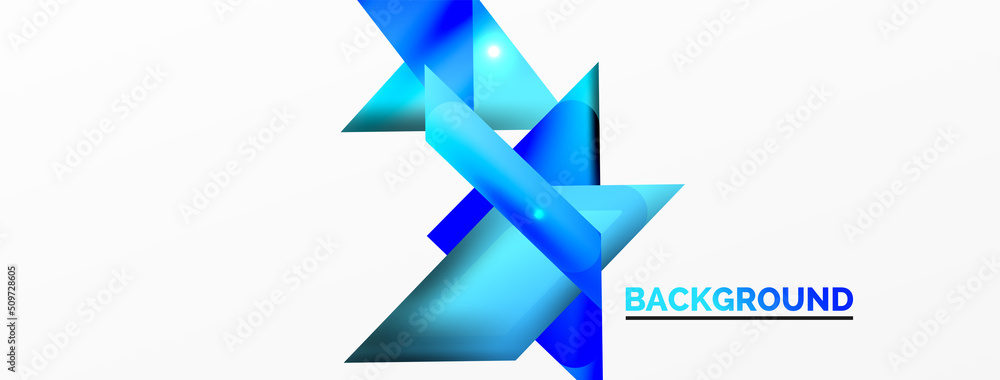 Dynamic 3d geometric abstract background. Triangles and other simple forms composition. Vector Illustration For Wallpaper, Banner, Background, Card, Book Illustration, landing page Dynamic 3d geometric abstract background. Triangles and other simple forms composition. Vector Illustration For Wallpaper, Banner, Background, Card, Book Illustration, landing page