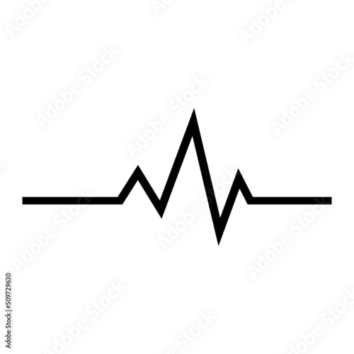 Heart beat icon in isolated on background. symbol for your web site design Heart beat icon logo, app, Heart beat icon Vector illustration.
