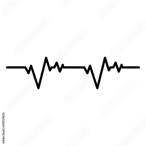 Heart beat icon in isolated on background. symbol for your web site design Heart beat icon logo, app, Heart beat icon Vector illustration.
