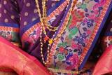 Lovely Mangalsutra and lovely colors of Saree