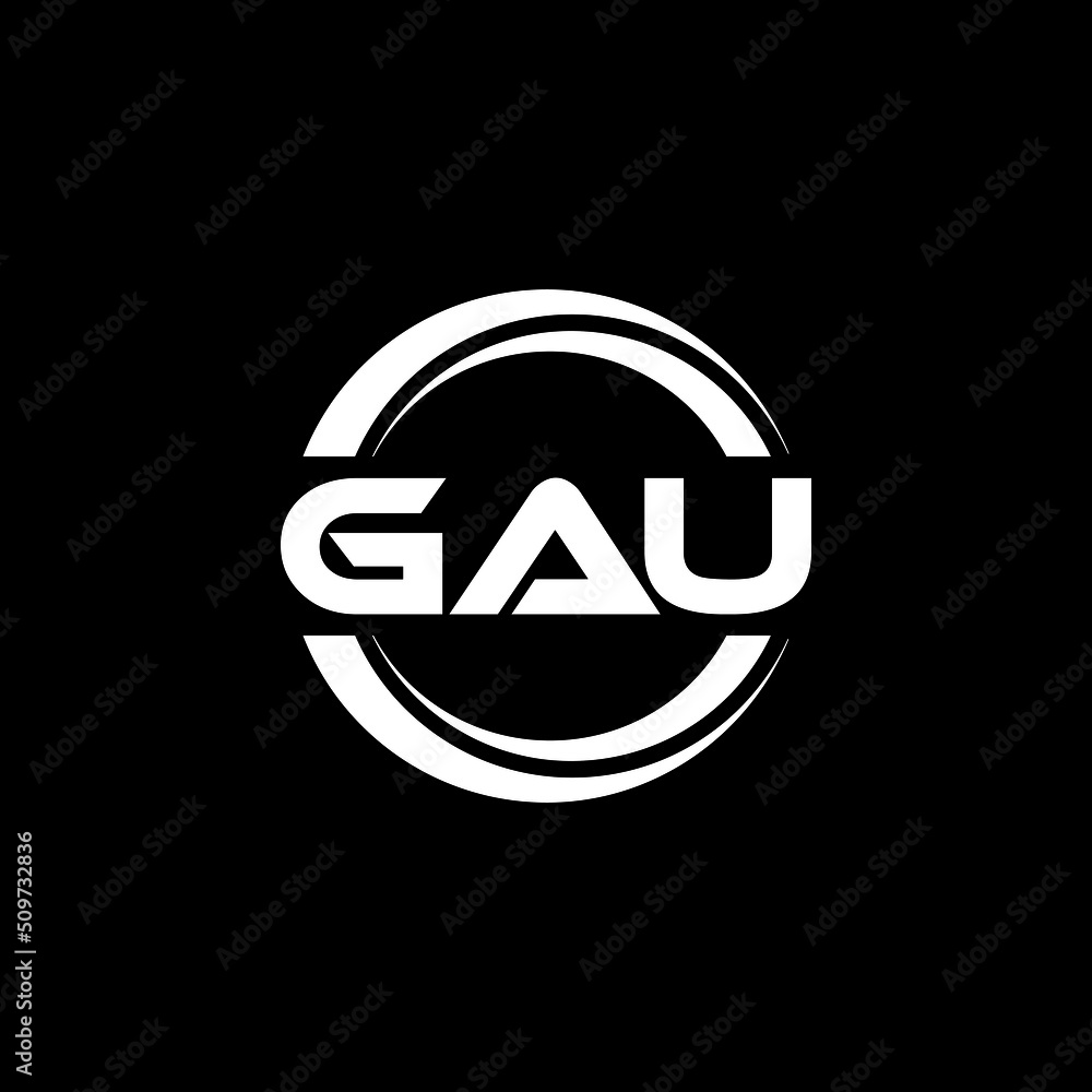 GAU letter logo design with black background in illustrator, vector logo modern alphabet font overlap style. calligraphy designs for logo, Poster, Invitation, etc. GAU letter logo design with black background in illustrator, vector logo modern alphabet font overlap style. calligraphy designs for logo, Poster, Invitation, etc.