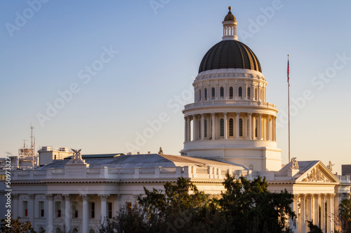 The state capitol building in Sacramento, California