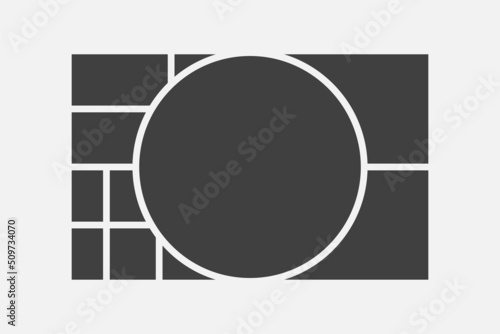Template collage of eleven frames, images, photo