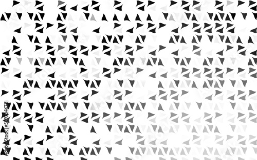 Light Silver  Gray vector template with crystals  triangles.
