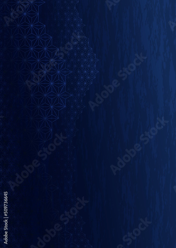 麻の葉柄をアレンジした和風ベクター素材