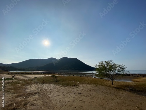 lake and mountains
