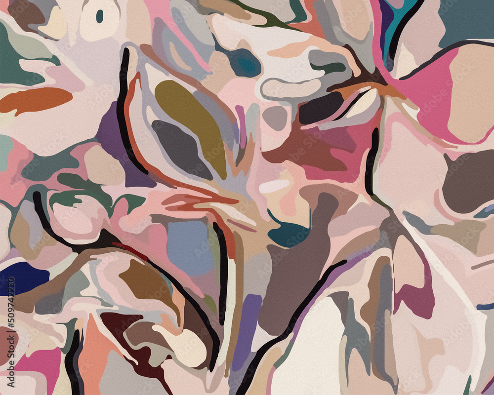 Graffiti Blossoms - Abstract Botanical Art Graffiti Blossoms - Abstract Botanical Art