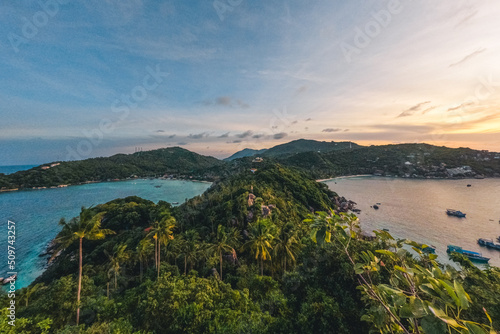 Summer sea view on a tropical island