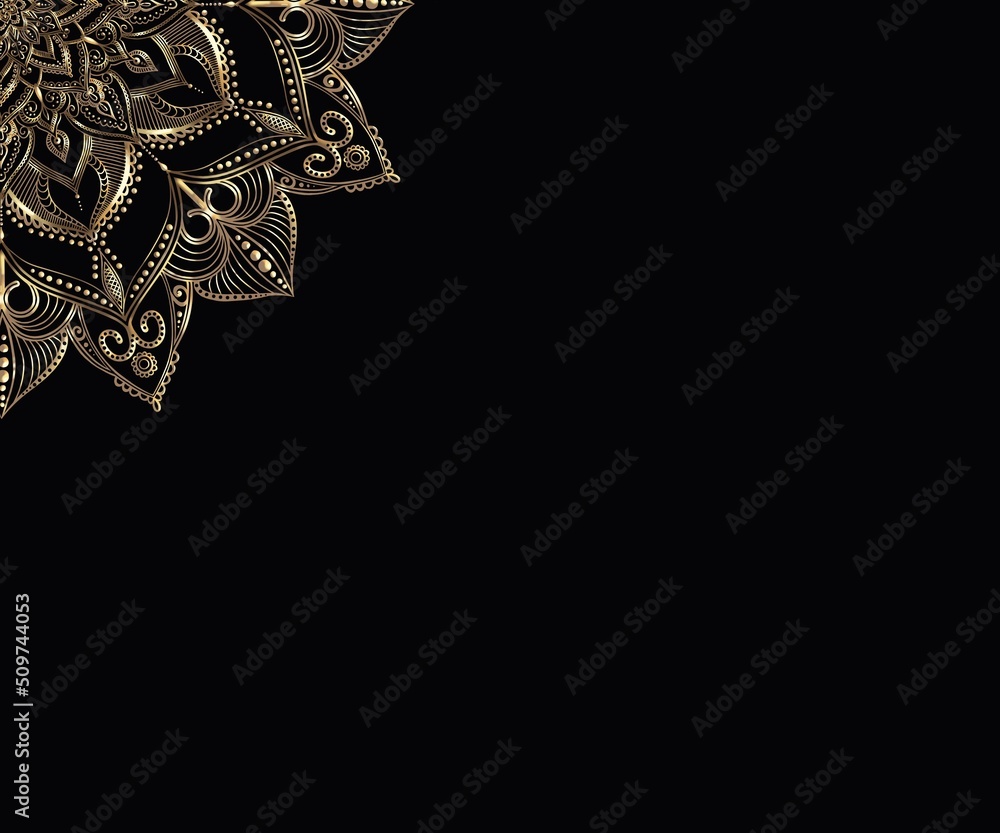 Fototapeta premium jewel, decoration, gold, jewelry, symbol, design, star, fashion, flower, black, shiny, shape