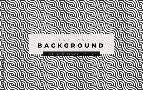 Abstract simple geometric vector seamless pattern on white background. Modern simple line pattern wallpaper, bright tile backdrop, monochrome graphic element