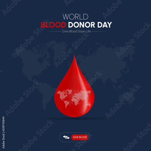 World blood donor day social media post