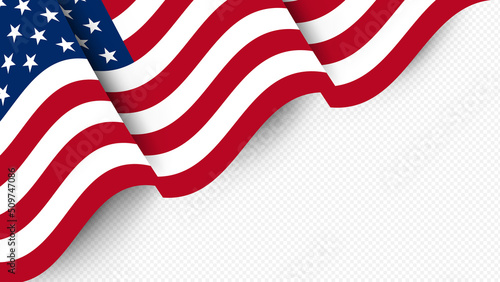 USA Independence Day 4th of July. USA flag