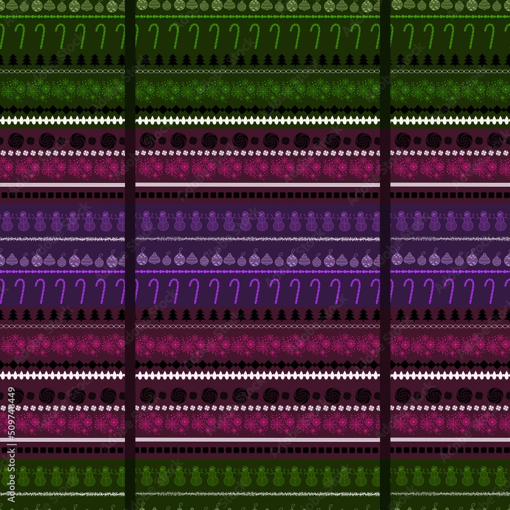 New year seamless Christmas pattern for wallpaper and fabrics and packaging and gifts and linens and wrapping paper New year seamless Christmas pattern for wallpaper and fabrics and packaging and gifts and linens and wrapping paper