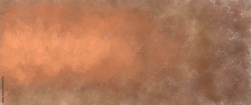 rusty, brown deep gradient. abstract watercolor background.