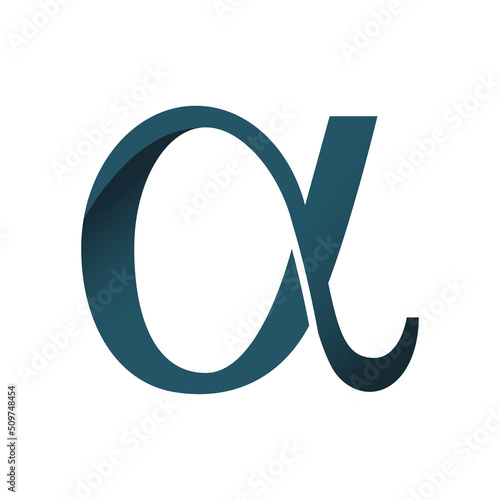 Alpha Symbols Icon Vector On Trendy Design.