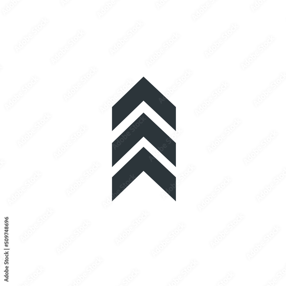 Icon vector graphic of arrow up Icon vector graphic of arrow up