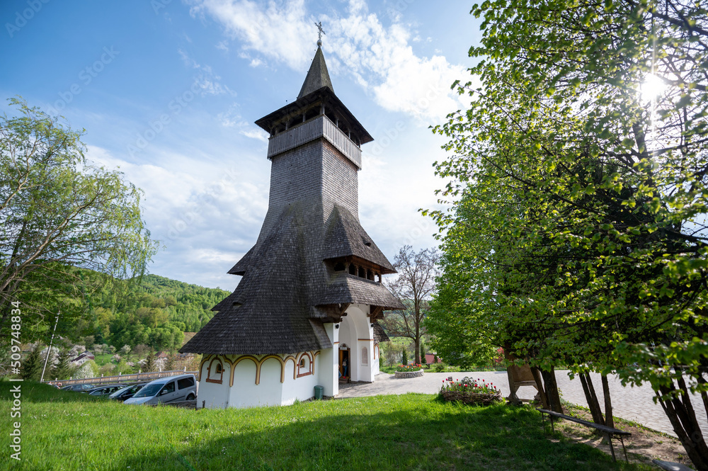 View of the Barsana Monastery, Romania