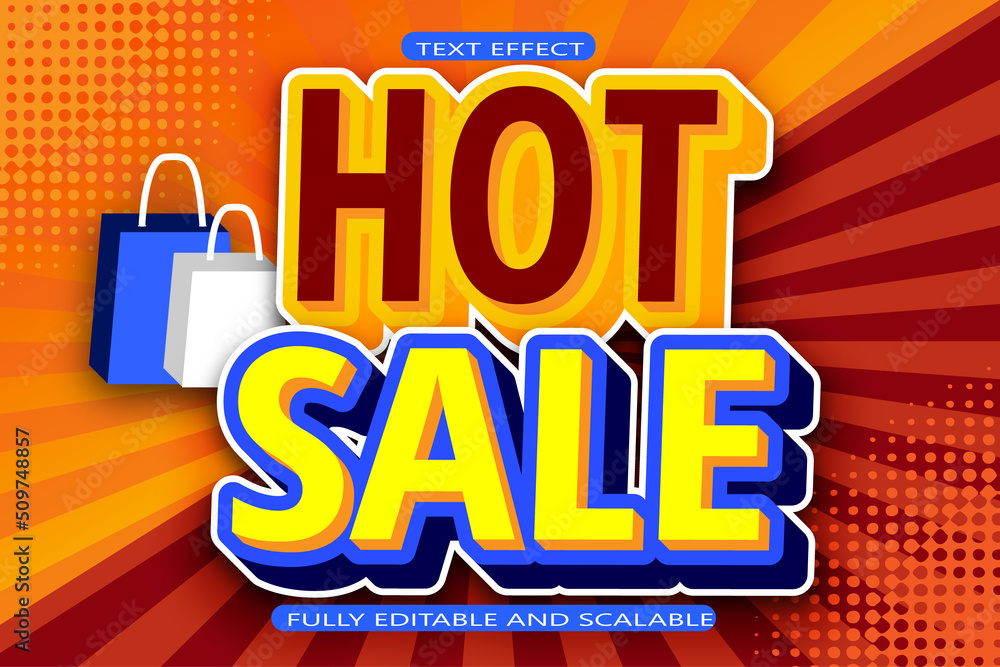 Hot sale editable Text effect 3 Dimension emboss Comic style