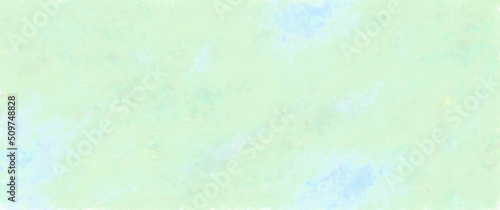 Watercolor texture and creative gradients of liquid light green and blue paint