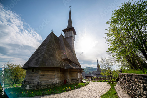 View of the Barsana Monastery  Romania