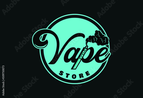 Modern vector professional logo emblem vape zone