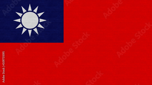 Taiwan cloth flag 4k photo