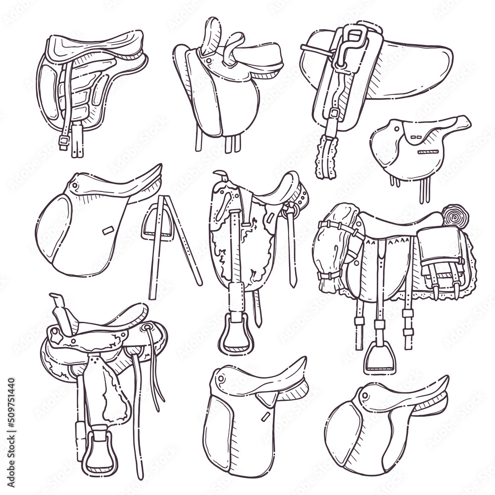 Different Types Of Horse Riding Saddles Collection Equestrian different-types-of-horse-riding-saddles-collection-equestrian