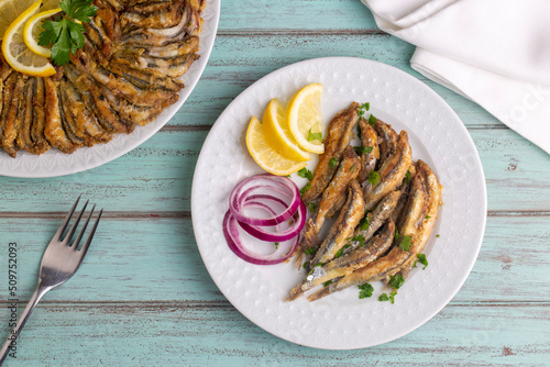Fried Anchovies (Turkish Na...