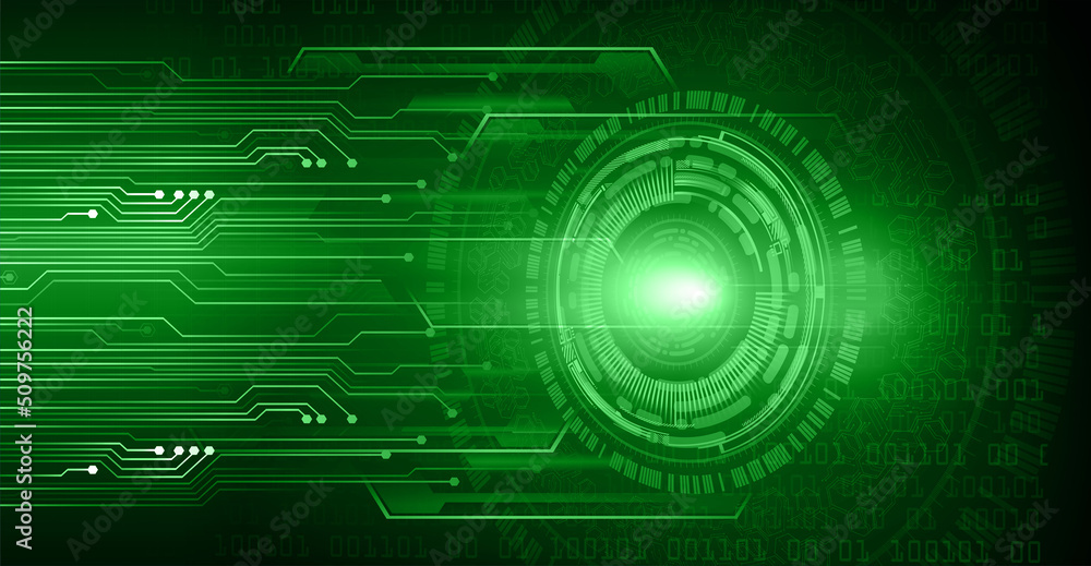 eye cyber circuit future technology concept background