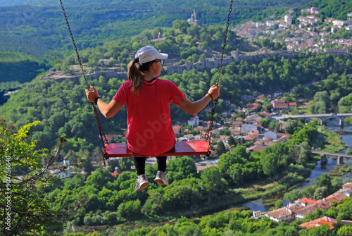 Swinging over the town