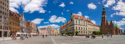 Market square in Wrocław, Lower Silesian Voivodeship, Poland photo