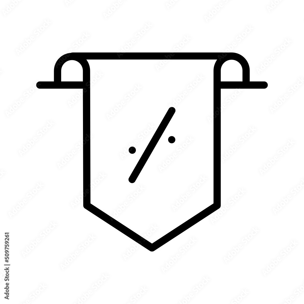 Black line icon for Offer icon Black line icon for Offer icon