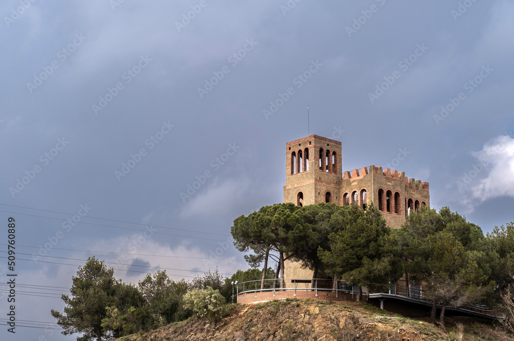 Torre Baro tower in Collserola natural park in Barcelona Spain