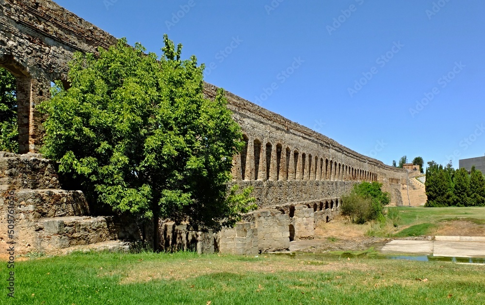 Aqueduct San Lazaro in Merida, Extremadura - Spain 