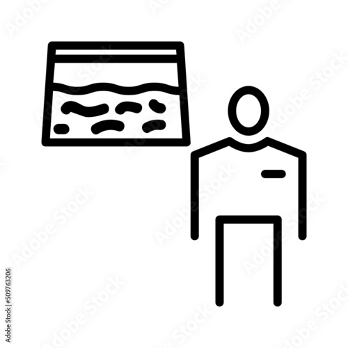 Black line icon for Drug dealer