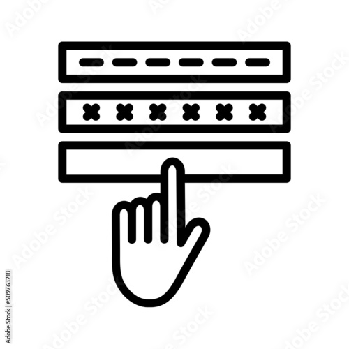 Black line icon for Membership