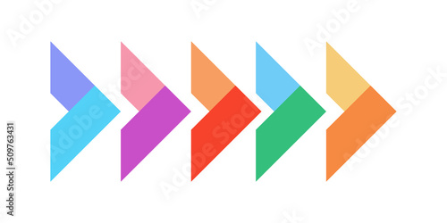 Arrows logo, set right arrow