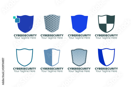 Shield Logos Cyber Security Privacy Protection Company 