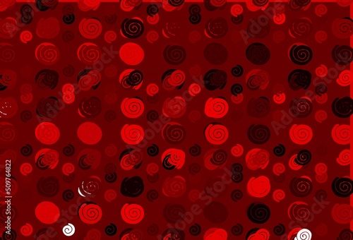 Light Red vector background with bent ribbons. © Dmitry