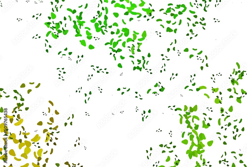 Light Green vector texture with random forms. Light Green vector texture with random forms.